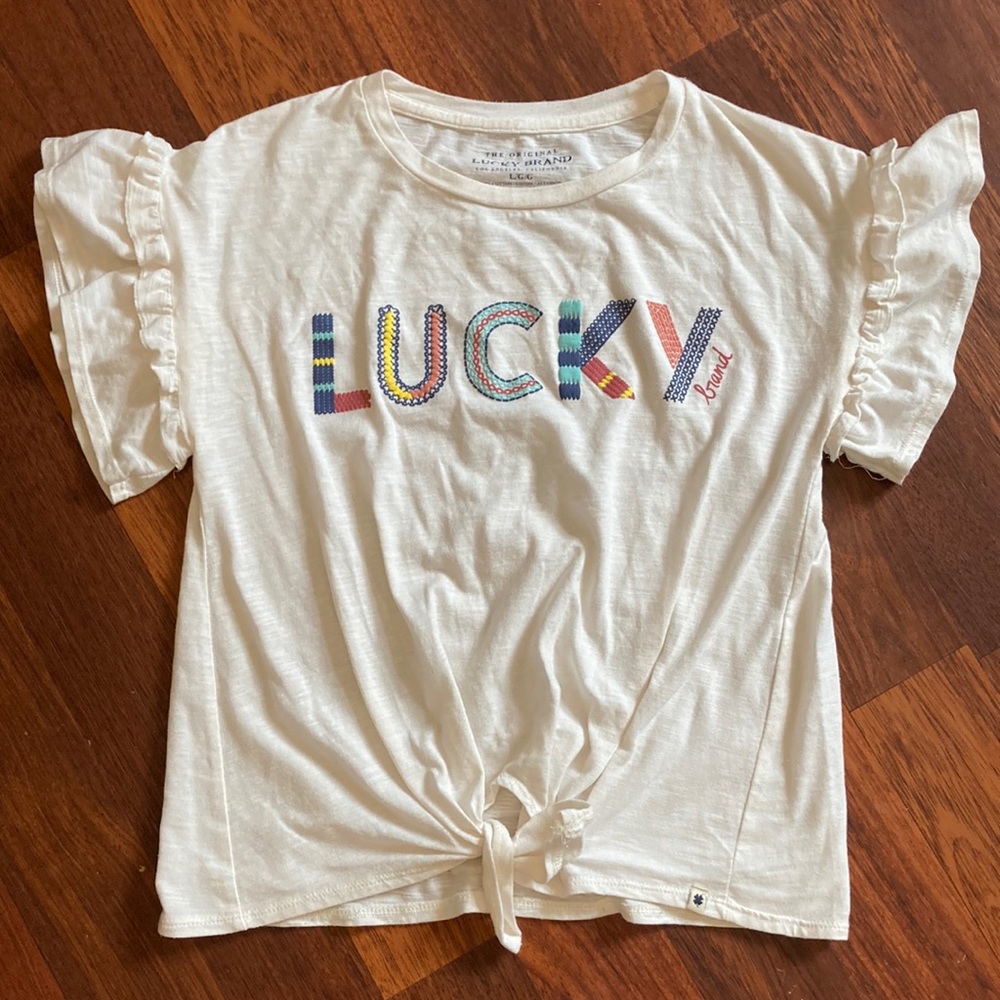 🌺 3/$12 Lucky brand, girls top, size large